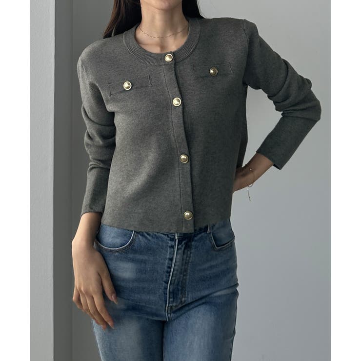 Louere ゴールドボタンニットカーディガン | Louere | 詳細画像12 