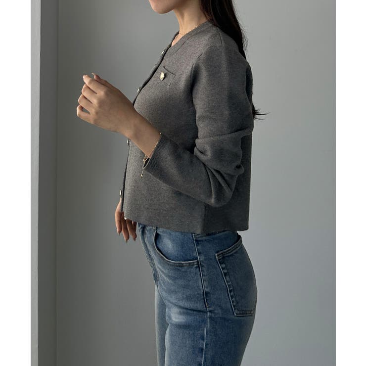 Louere ゴールドボタンニットカーディガン | Louere | 詳細画像13 