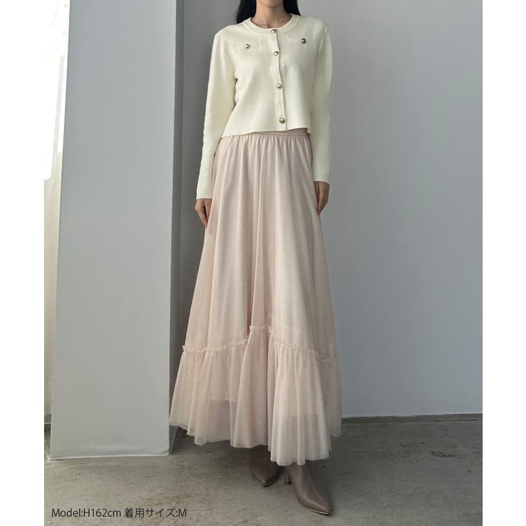 Louere ゴールドボタンニットカーディガン | Louere | 詳細画像2 