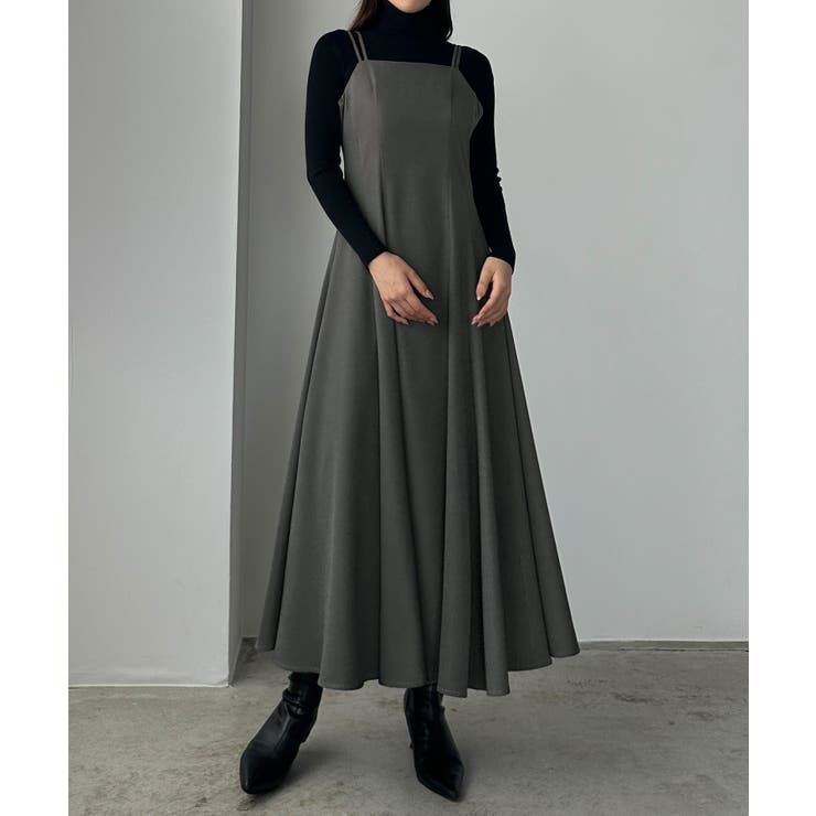 Louere ダブルストラップフレアキャミワンピース | Louere | 詳細画像11 