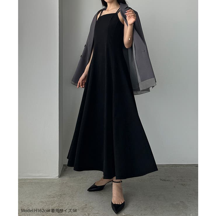 Louere ダブルストラップフレアキャミワンピース | Louere | 詳細画像2 