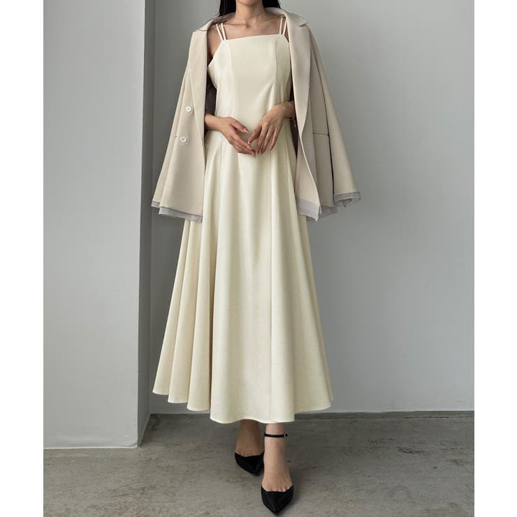 Louere ダブルストラップフレアキャミワンピース | Louere | 詳細画像5 