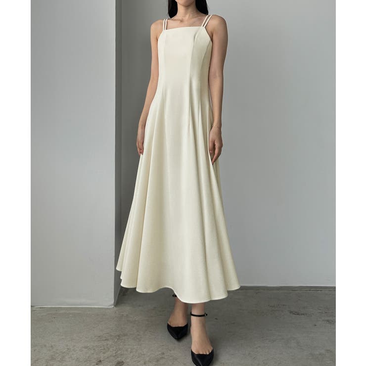 Louere ダブルストラップフレアキャミワンピース | Louere | 詳細画像7 