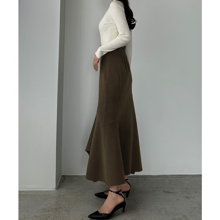 Louere ウォームイレヘム深スリットハイウエストマーメイドスカート | Louere | 詳細画像4