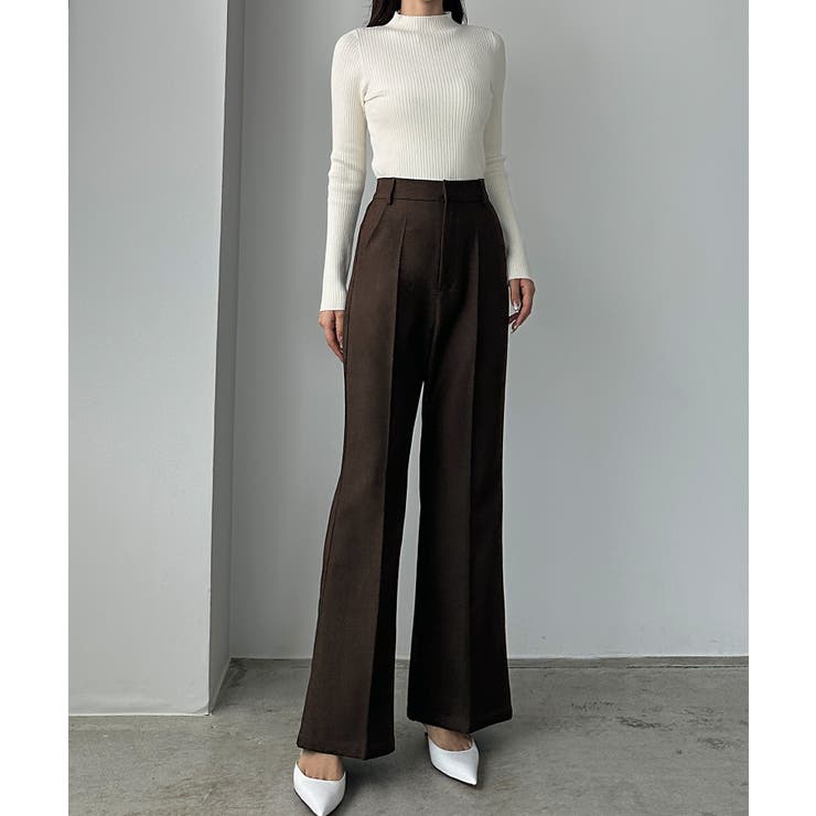 Louere バックスリットフレアパンツ（薄手） | Louere | 詳細画像10 