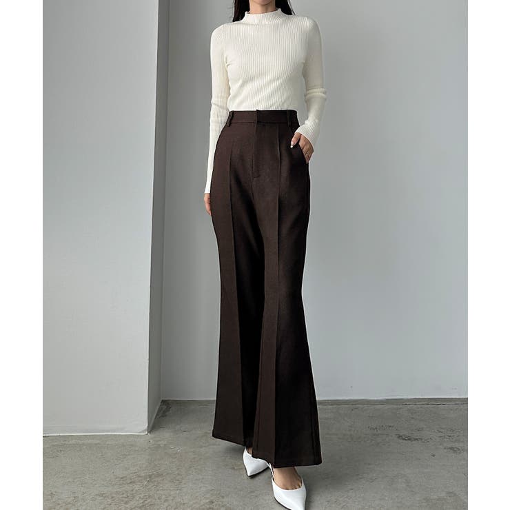 Louere バックスリットフレアパンツ（薄手） | Louere | 詳細画像11 