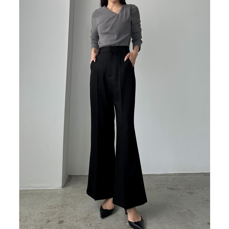 Louere バックスリットフレアパンツ（薄手） | Louere | 詳細画像13 