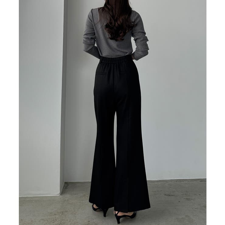 Louere バックスリットフレアパンツ（薄手） | Louere | 詳細画像14 