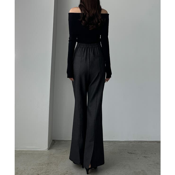 Louere バックスリットフレアパンツ（薄手） | Louere | 詳細画像3 