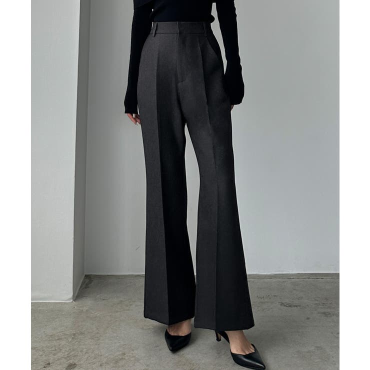 Louere バックスリットフレアパンツ（薄手） | Louere | 詳細画像4 