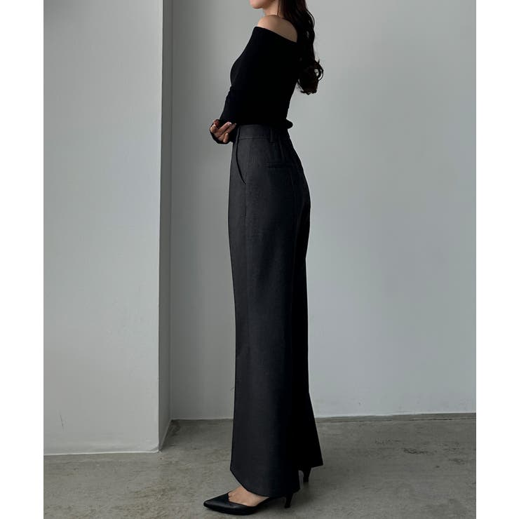 Louere バックスリットフレアパンツ（薄手） | Louere | 詳細画像6 