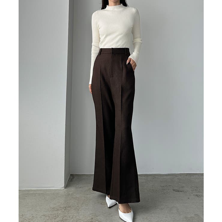 Louere バックスリットフレアパンツ（薄手） | Louere | 詳細画像7 