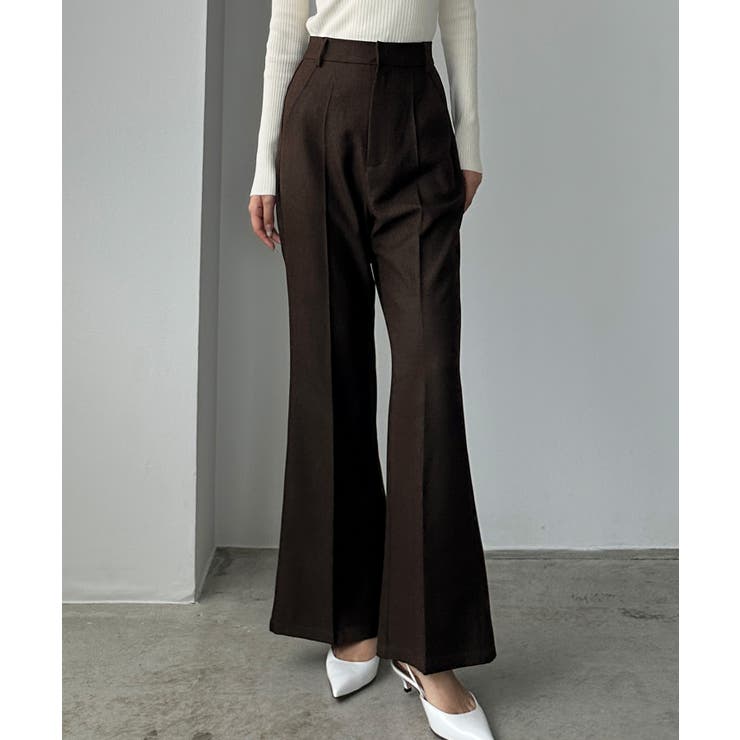 Louere バックスリットフレアパンツ（薄手） | Louere | 詳細画像8 