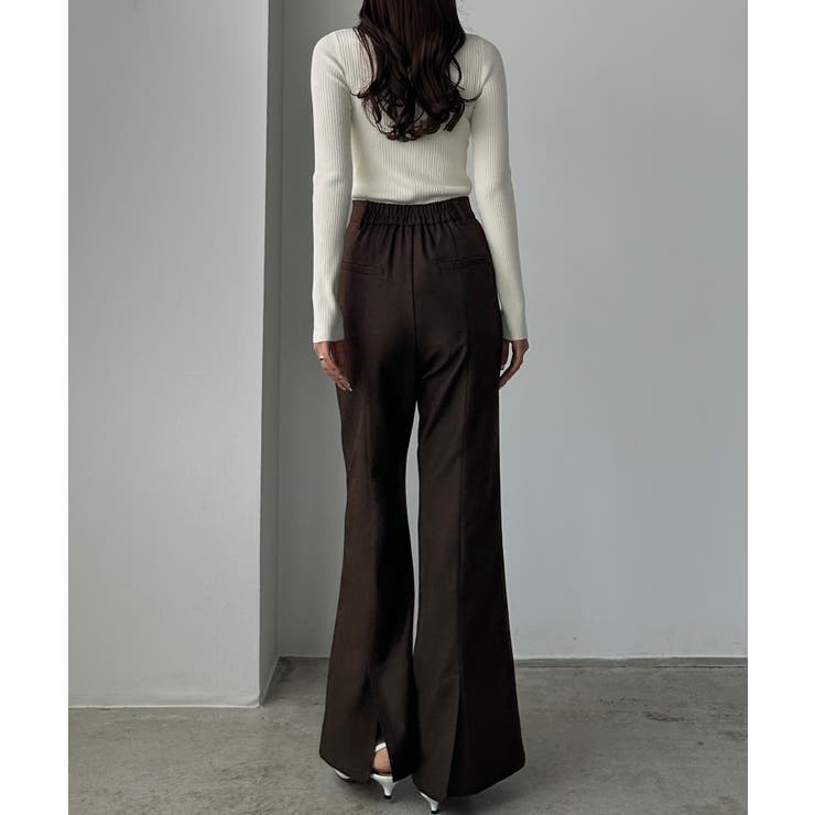 Louere バックスリットフレアパンツ（薄手） | Louere | 詳細画像9 