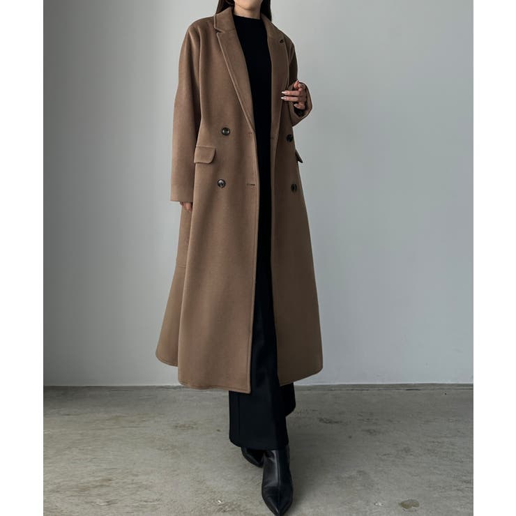 モカ | Louere シャギーバックマーメイドチェスターコート | Louere