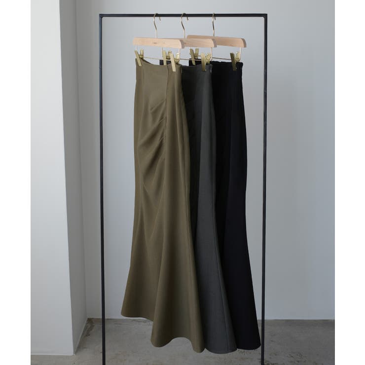 Louere ハイウエストドレープマーメイドスカート(通年素材) | Louere | 詳細画像14