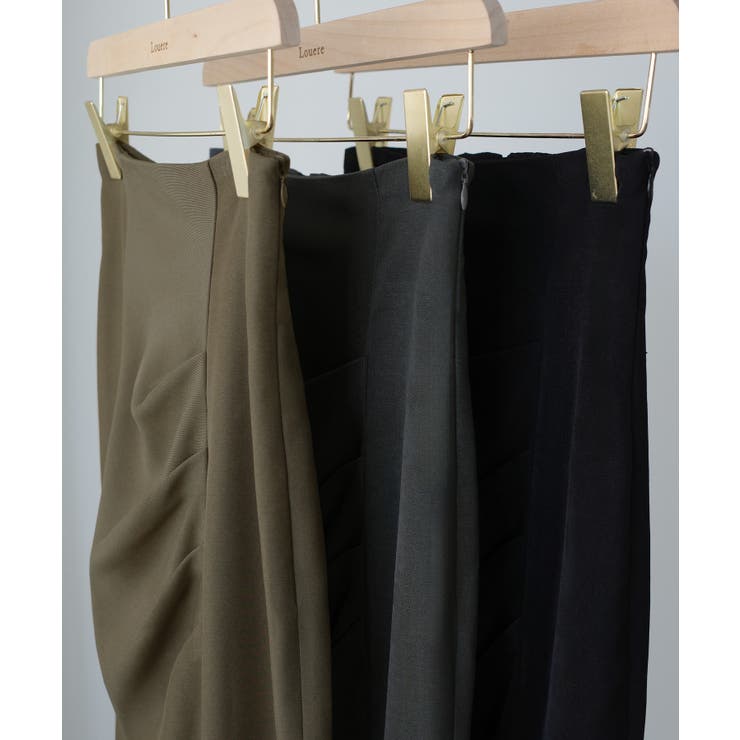 Louere ハイウエストドレープマーメイドスカート(通年素材) | Louere | 詳細画像15