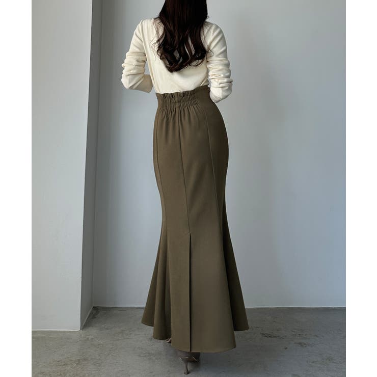 Louere ハイウエストドレープマーメイドスカート(通年素材) | Louere | 詳細画像8