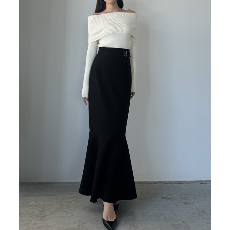 Louere ウエストベルトマーメイドスカート(通年素材) | Louere | 詳細画像3