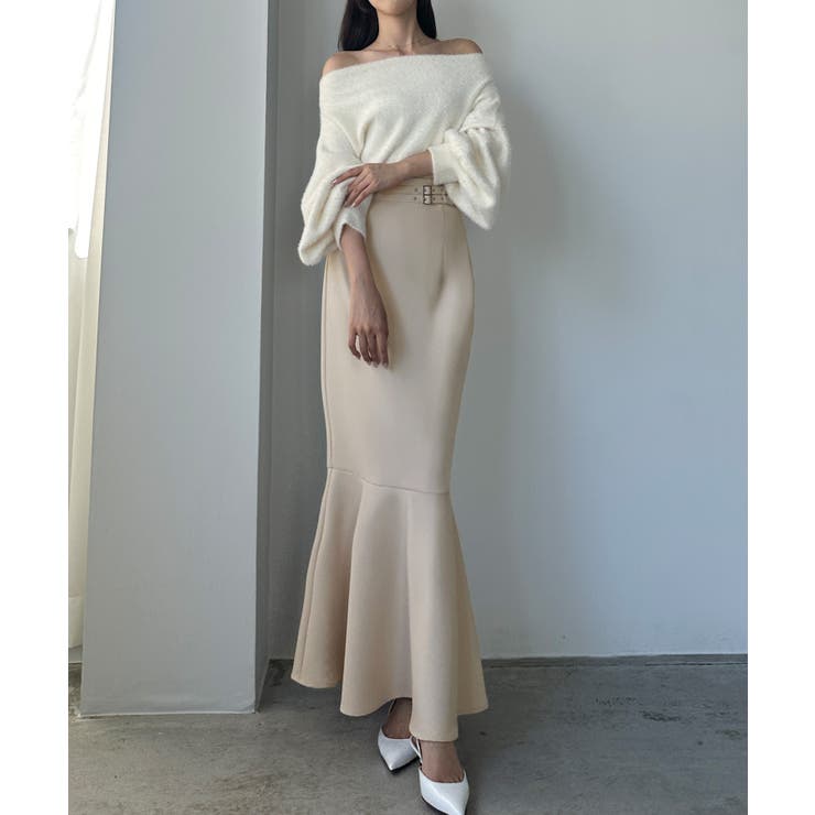 Louere ウエストベルトマーメイドスカート(通年素材) | Louere | 詳細画像6