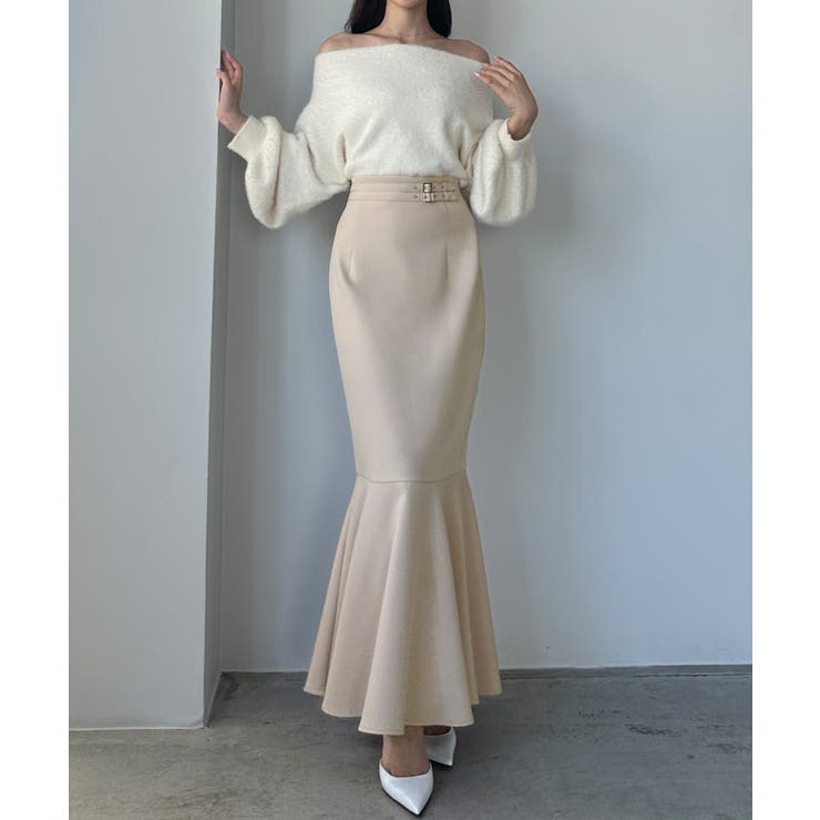 Louere ウエストベルトマーメイドスカート(通年素材) | Louere | 詳細画像7