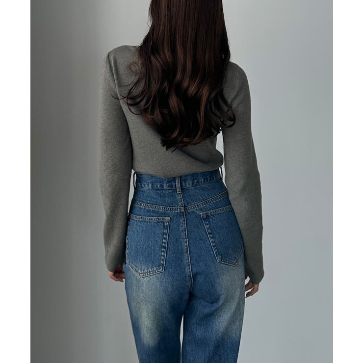 Louere ドレープアシメネックニットトップス | Louere | 詳細画像14 