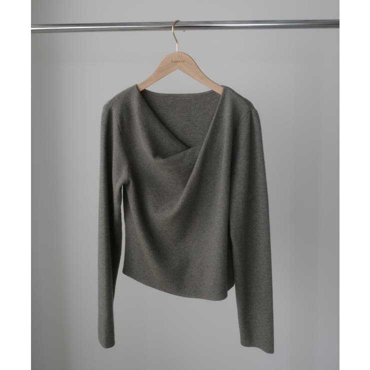 Louere ドレープアシメネックニットトップス | Louere | 詳細画像19 