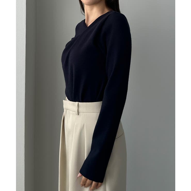 Louere ドレープアシメネックニットトップス | Louere | 詳細画像23 