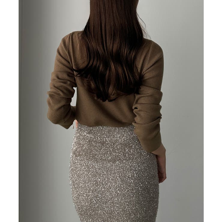 Louere ドレープアシメネックニットトップス | Louere | 詳細画像32 