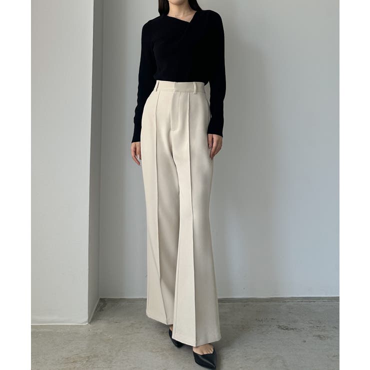 Louere ドレープアシメネックニットトップス | Louere | 詳細画像5 