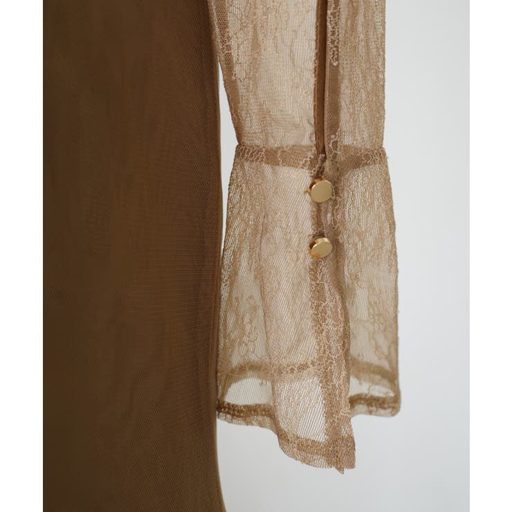 Louere チョーカーデザインチュールマーメイドワンピース | Louere | 詳細画像21 