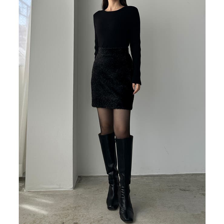 Louere キラキラシャギーニットミニスカート | Louere | 詳細画像10 