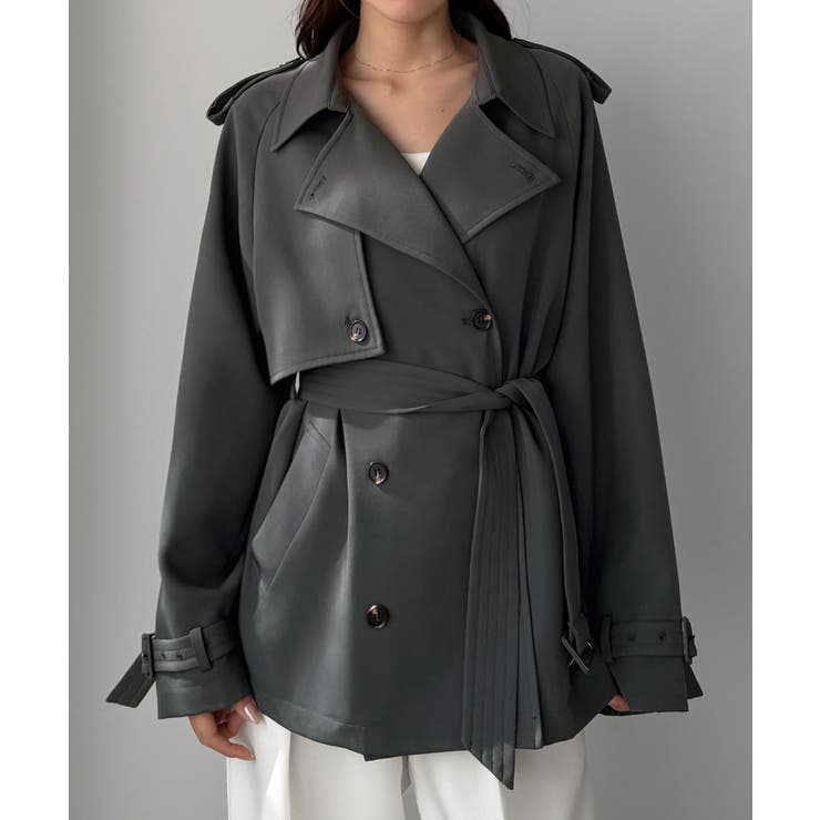 Louere ミドル丈トレンチコート | Louere | 詳細画像11 