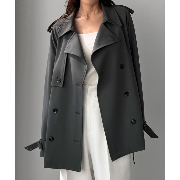 Louere ミドル丈トレンチコート | Louere | 詳細画像13 