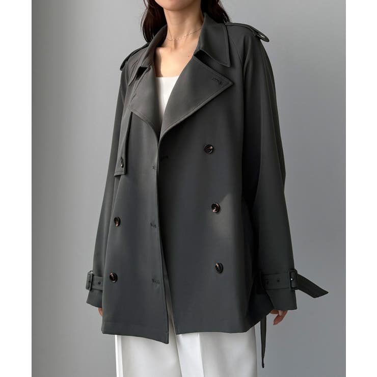 Louere ミドル丈トレンチコート | Louere | 詳細画像14 