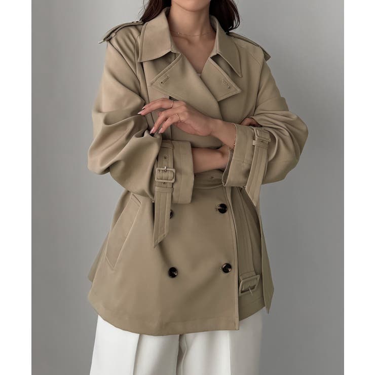 Louere ミドル丈トレンチコート | Louere | 詳細画像6 