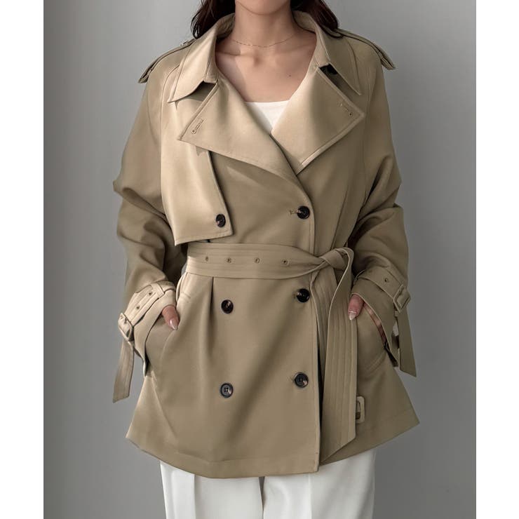 Louere ミドル丈トレンチコート | Louere | 詳細画像7 