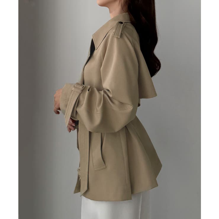 Louere ミドル丈トレンチコート | Louere | 詳細画像8 