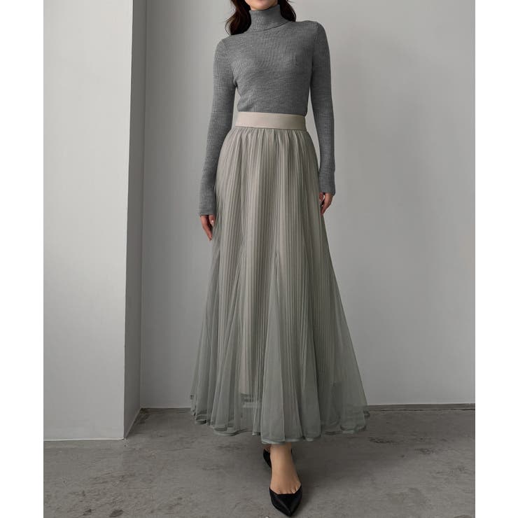 Louere チュールプリーツマーメイドスカート | Louere | 詳細画像11 