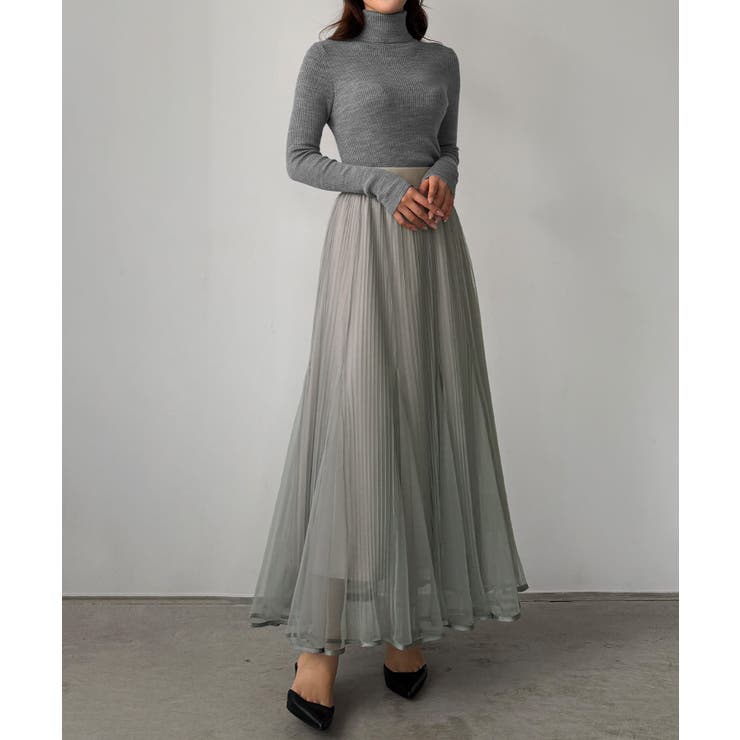 Louere チュールプリーツマーメイドスカート | Louere | 詳細画像12 