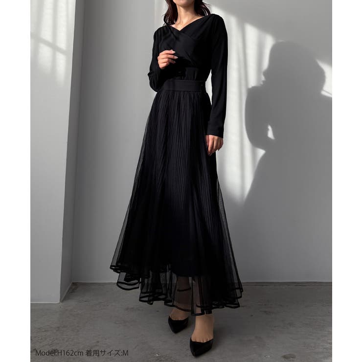 Louere チュールプリーツマーメイドスカート | Louere | 詳細画像2 