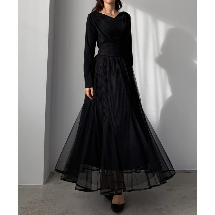 Louere チュールプリーツマーメイドスカート | Louere | 詳細画像4 