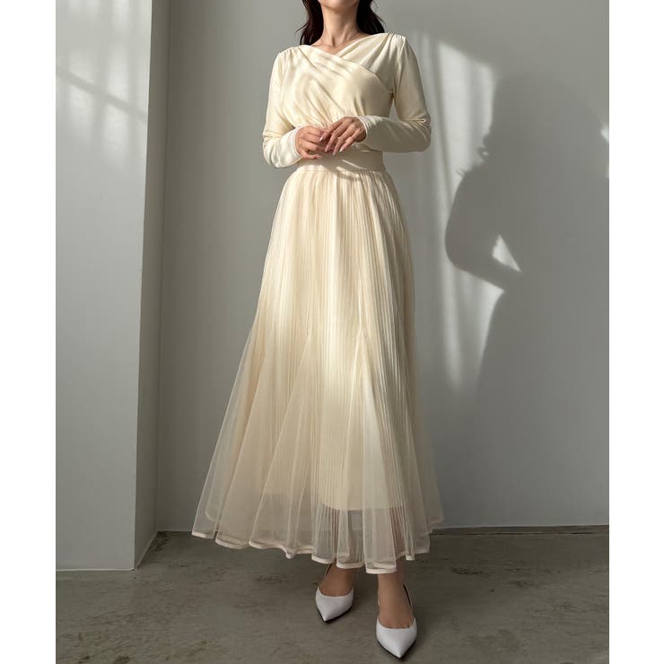 Louere チュールプリーツマーメイドスカート | Louere | 詳細画像8 