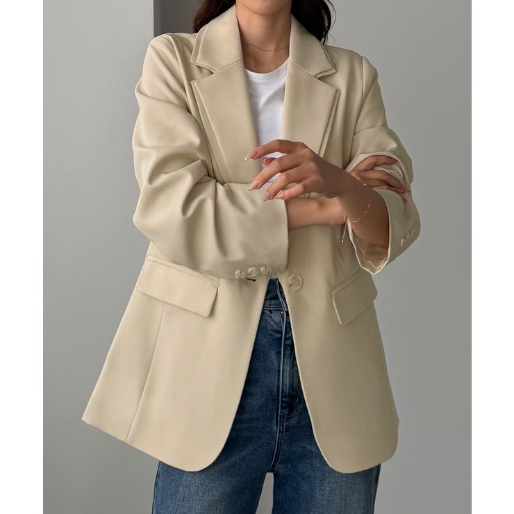 Louere レイヤードテーラードシングルジャケット | Louere | 詳細画像16 