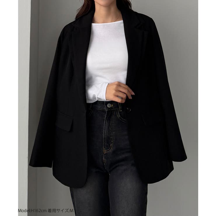 Louere レイヤードテーラードシングルジャケット | Louere | 詳細画像2 