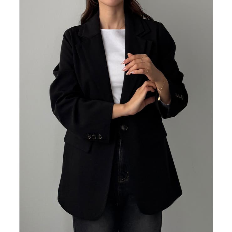 Louere レイヤードテーラードシングルジャケット | Louere | 詳細画像4 