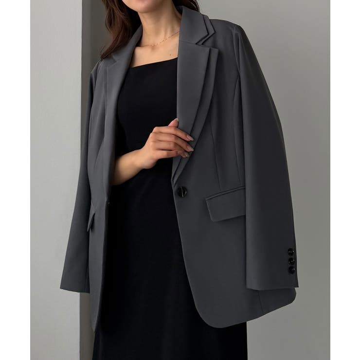 Louere レイヤードテーラードシングルジャケット | Louere | 詳細画像7 