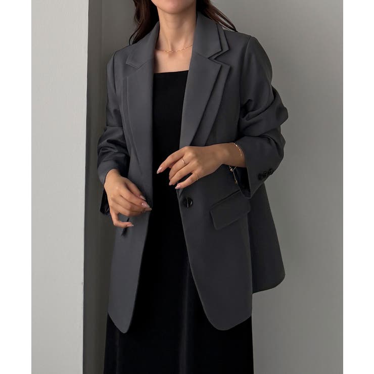 Louere レイヤードテーラードシングルジャケット | Louere | 詳細画像8 