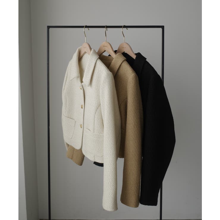 Louere ステンカラーツイードジャケット | Louere | 詳細画像19 