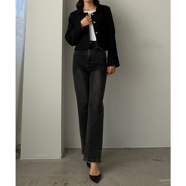 Louere ステンカラーツイードジャケット | Louere | 詳細画像6 